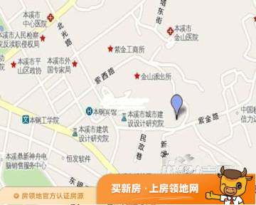 香山花园位置交通图1