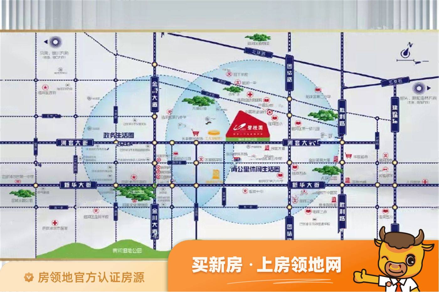 临河碧桂园位置交通图26