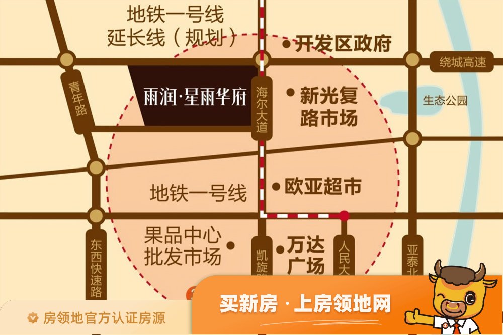 昌泰茗城位置交通图3
