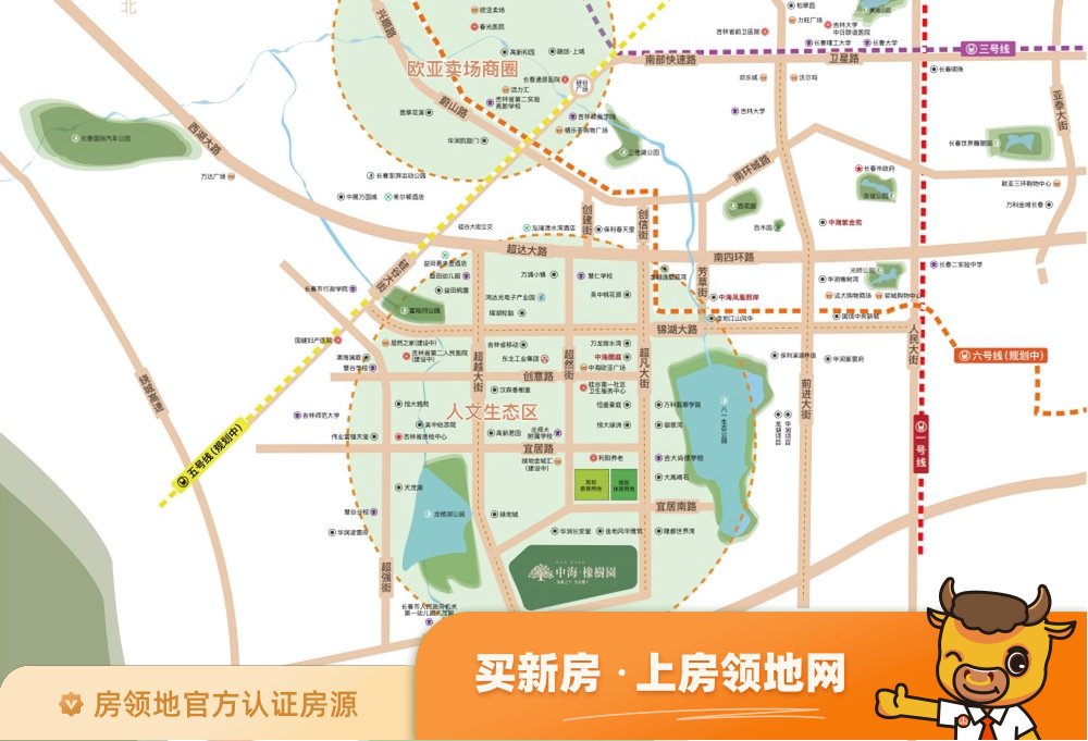 中海橡树园位置交通图52