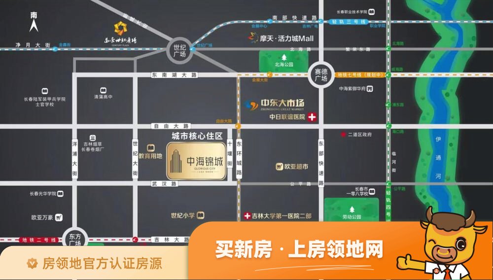 中海锦城位置交通图47