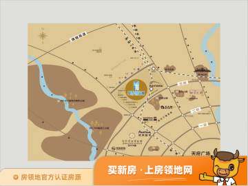 恒大西锦城位置交通图1