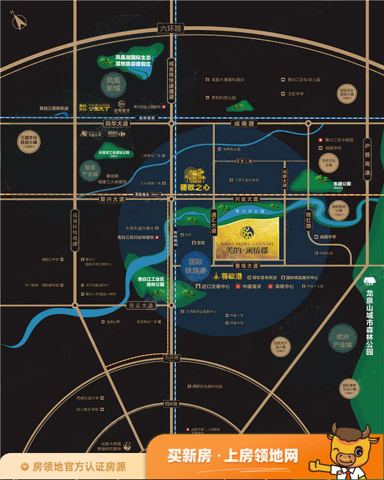 奥体新城位置交通图1