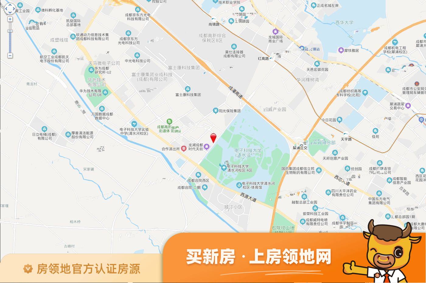 龙湖蜀新时光位置交通图2