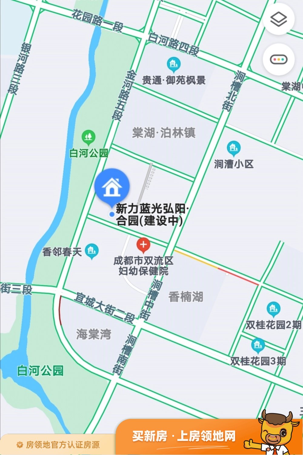 新力蓝光弘阳合园别墅位置交通图2