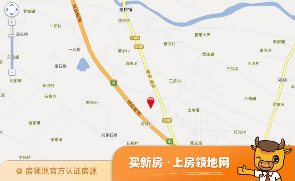 蓉垚北尚城位置交通图1