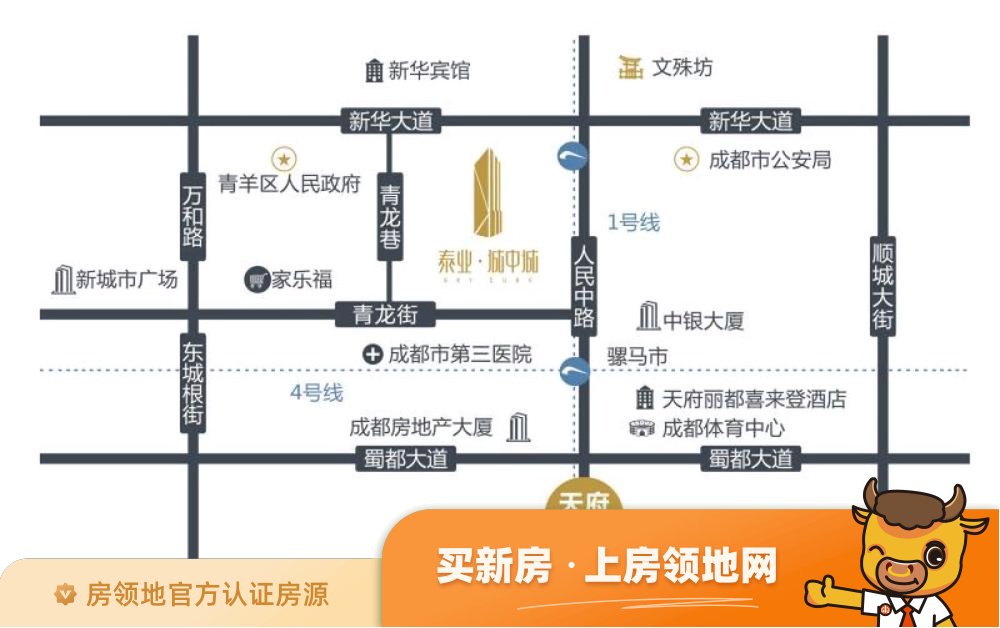 泰业城中城位置交通图2