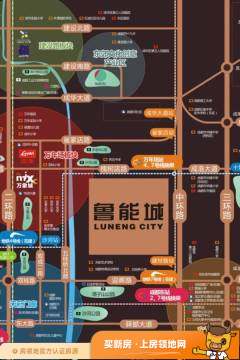 鲁能城位置交通图6