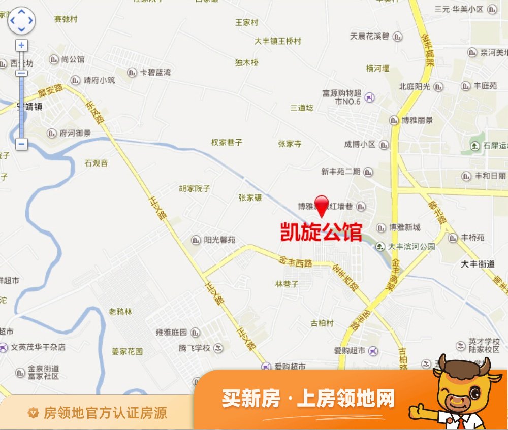 华城四季花园位置交通图1