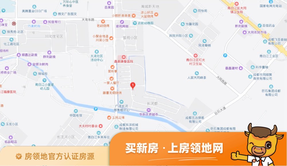 广泽长河郡位置交通图2
