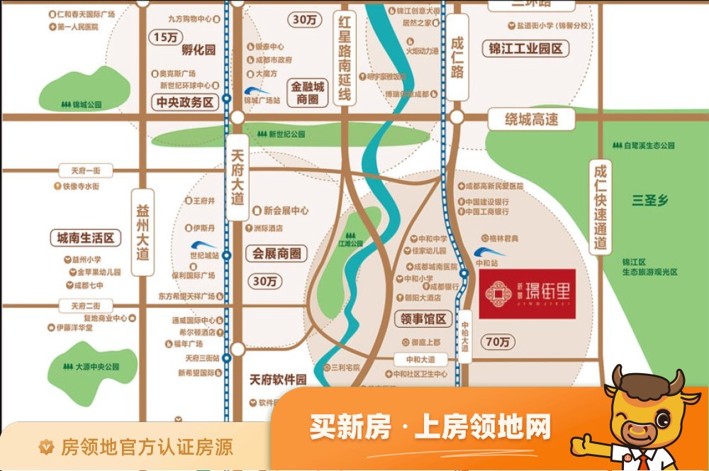 新景璟街里位置交通图2