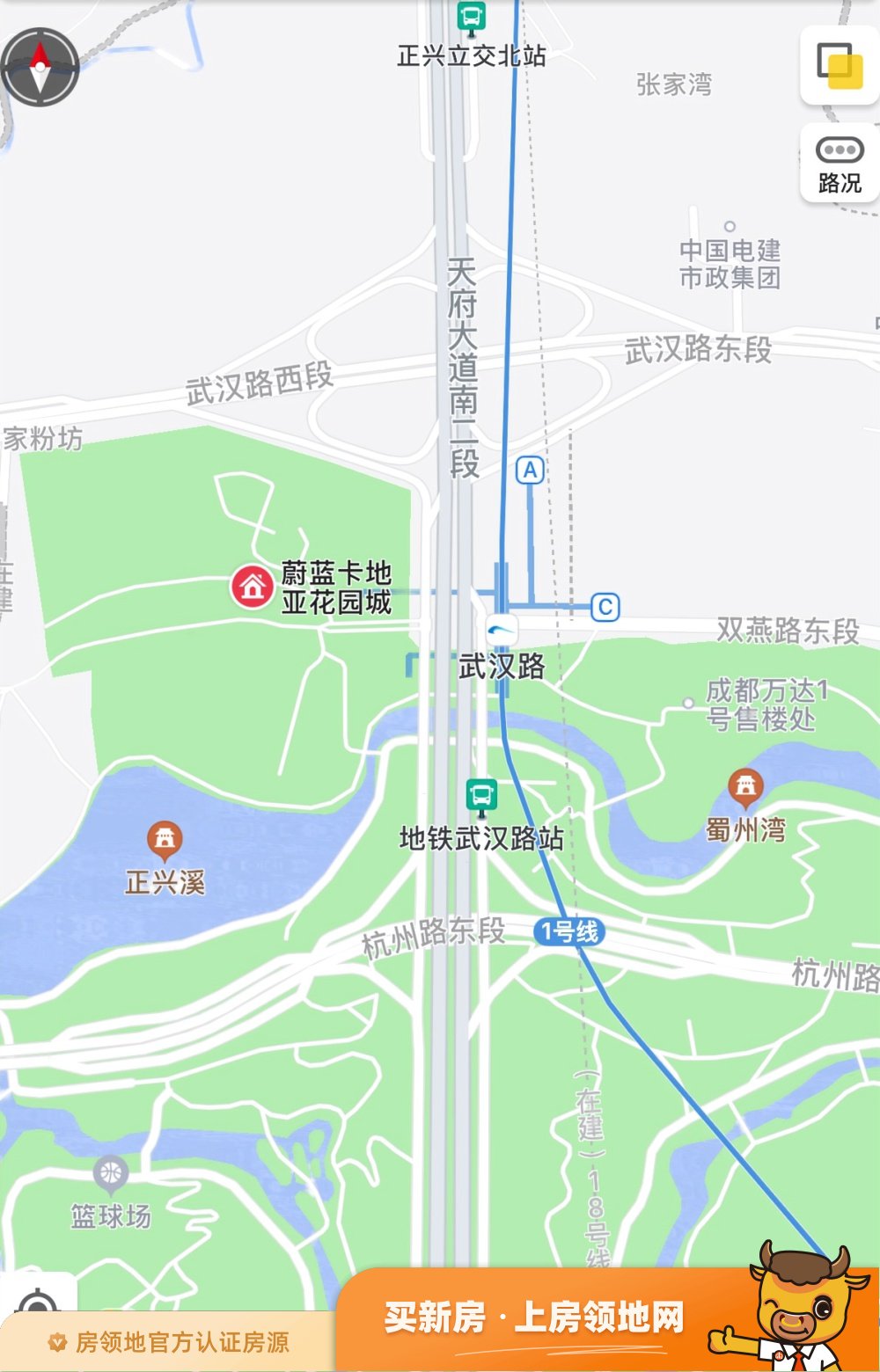 蔚蓝卡地亚中心CEO公馆位置交通图3