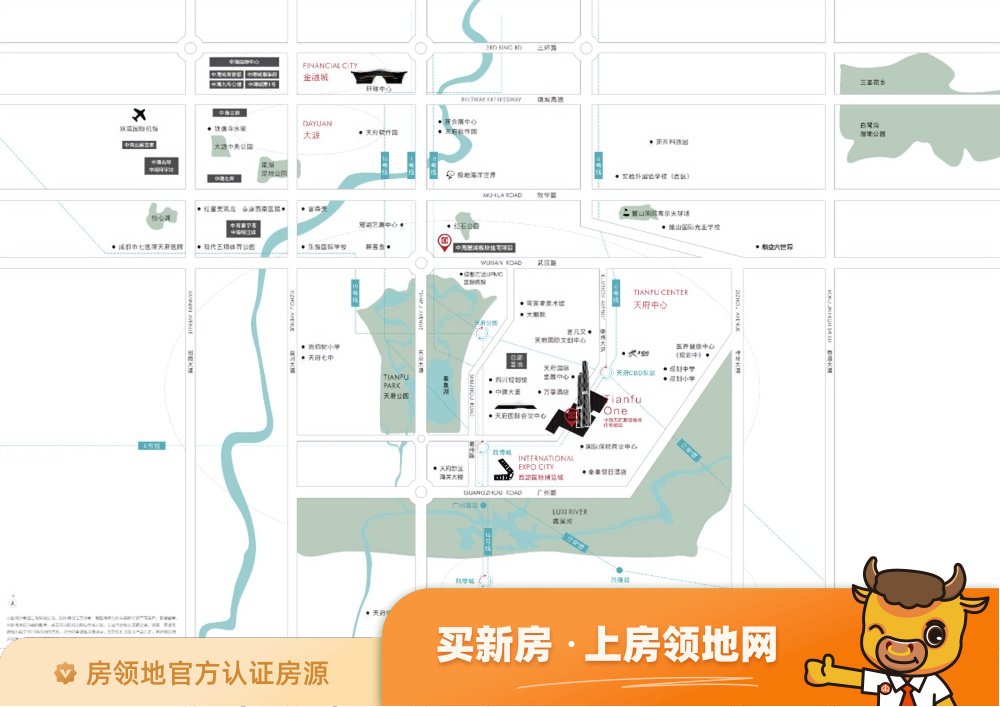 中海天府里商铺位置交通图22