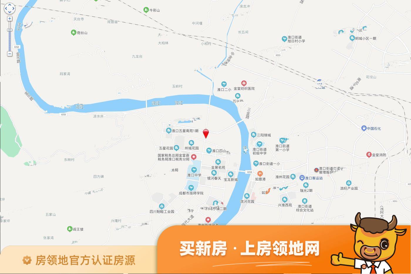 上海阳台怀安位置交通图1
