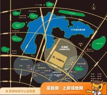 中国铁建北湖国际城位置交通图1