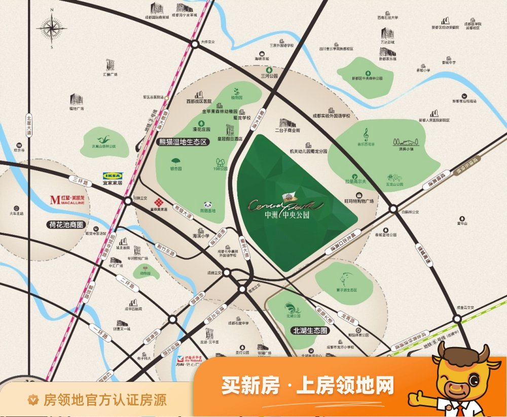 中洲中央公园位置交通图54