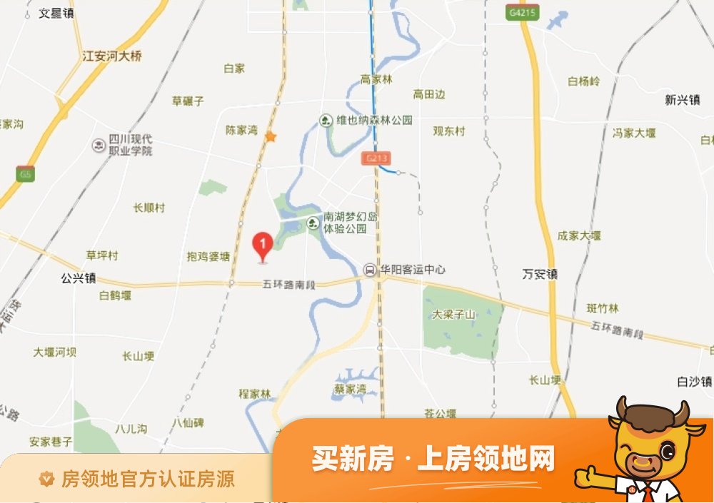北辰南湖香麓位置交通图50