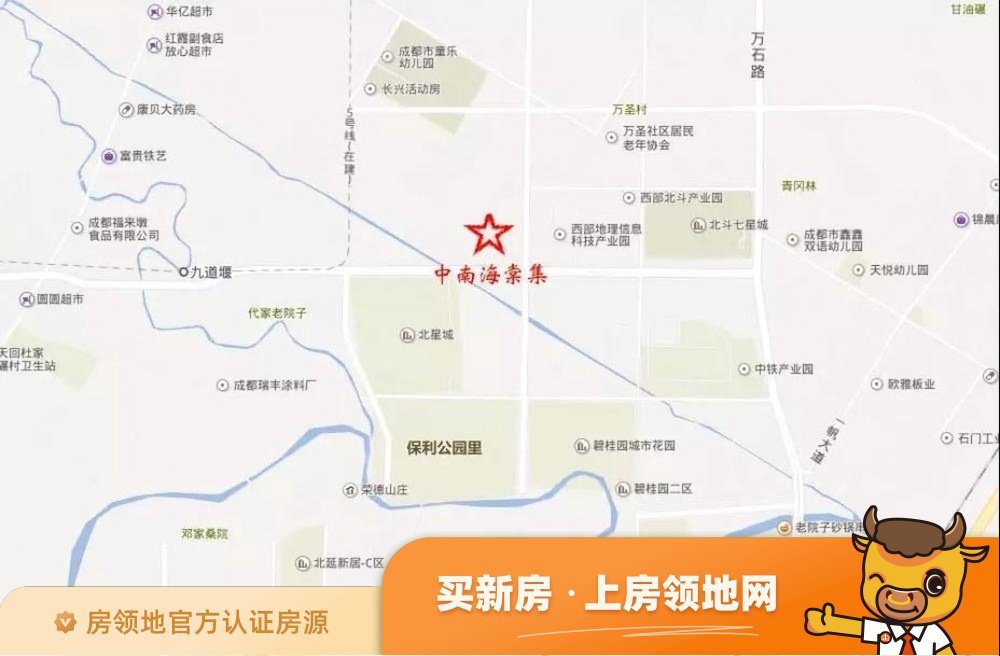 中南海棠集位置交通图41