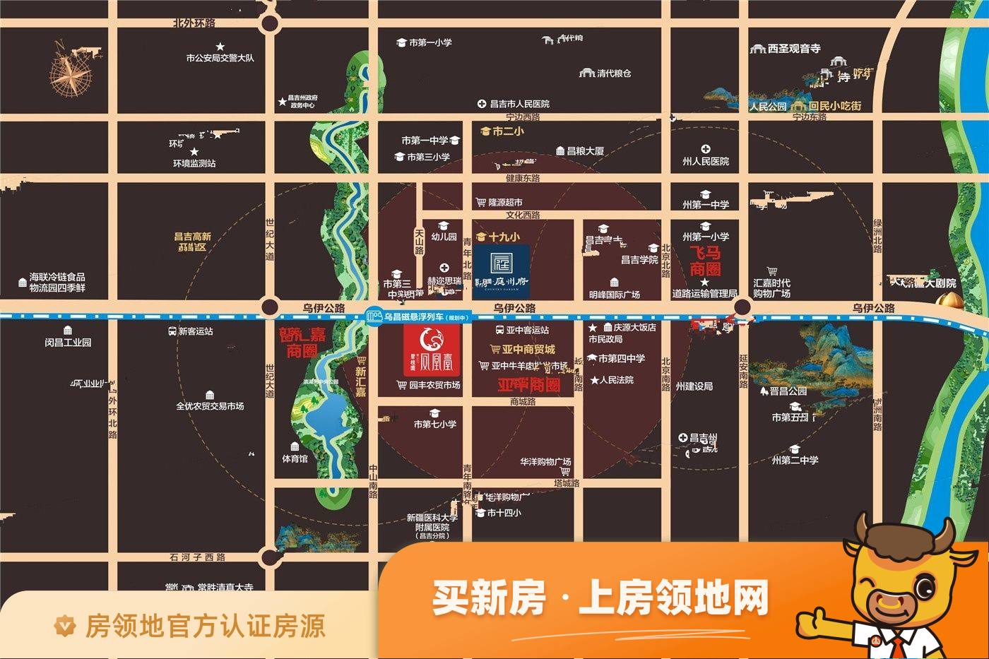 碧桂园凤凰台位置交通图1