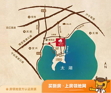 太湖香树湾花园位置交通图3