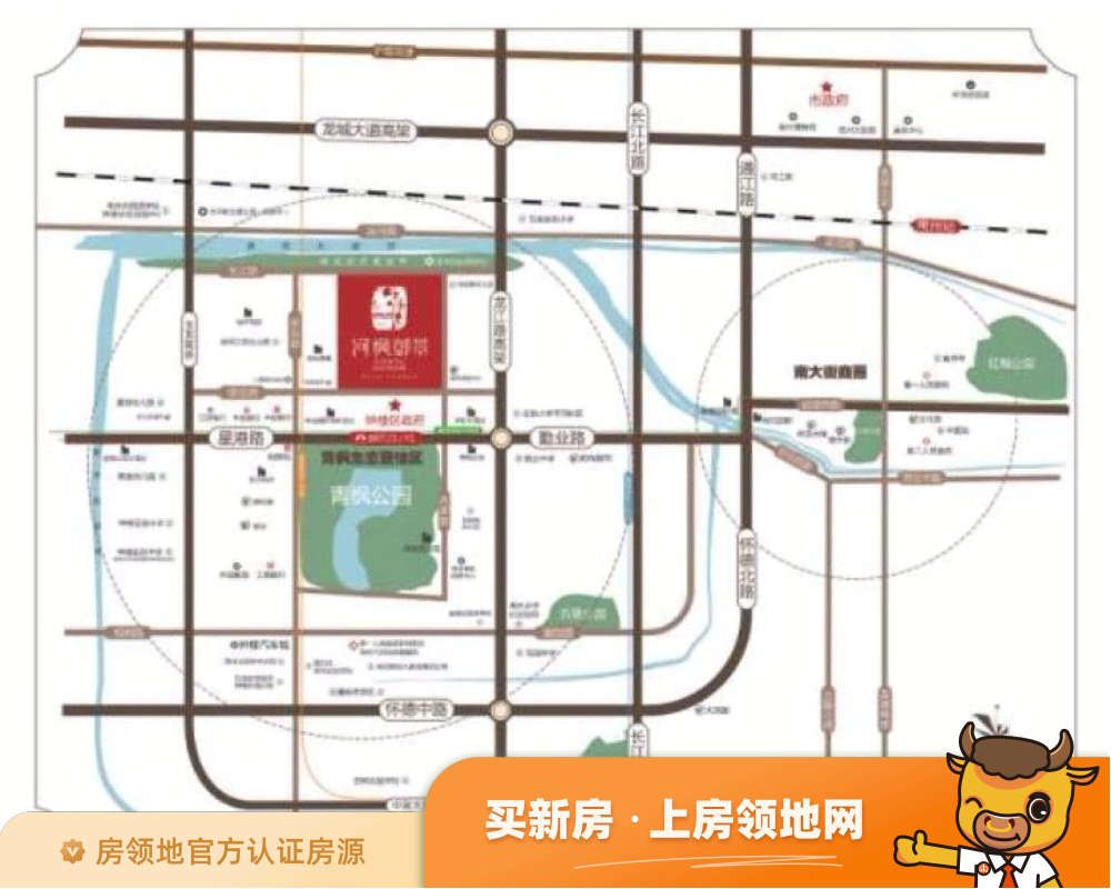河枫御景位置交通图1