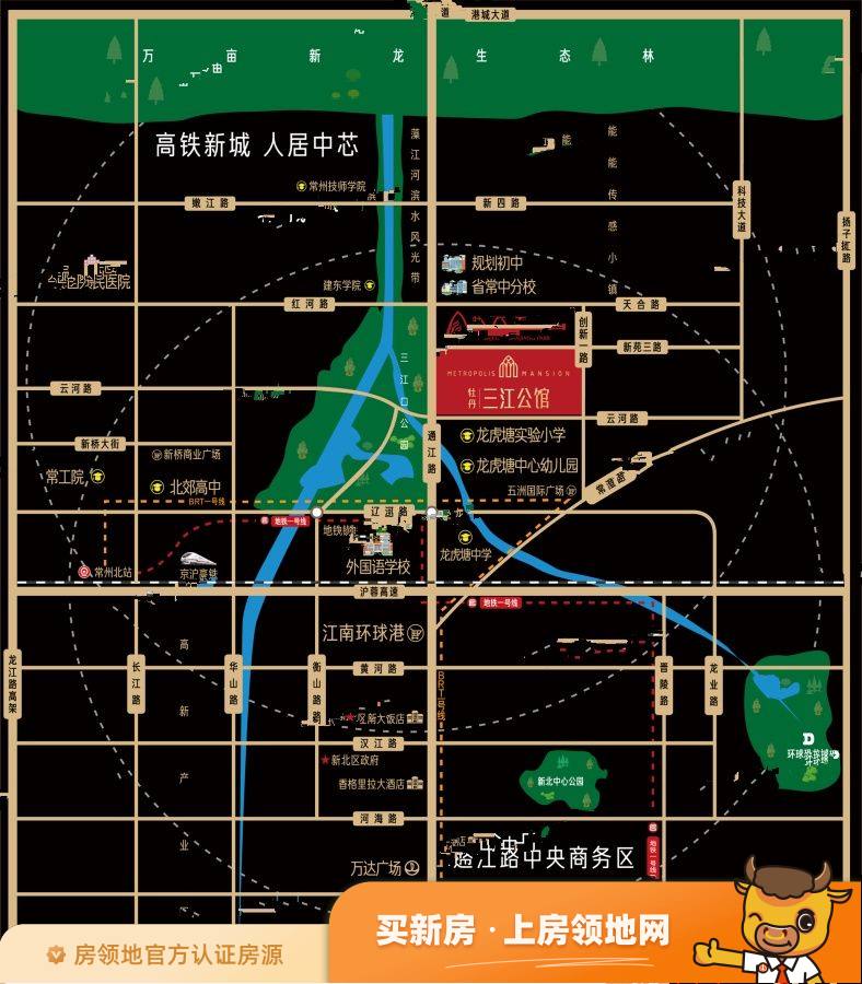 牡丹三江公馆位置交通图3