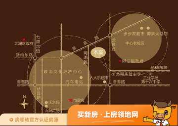 新贵华城三期位置交通图1