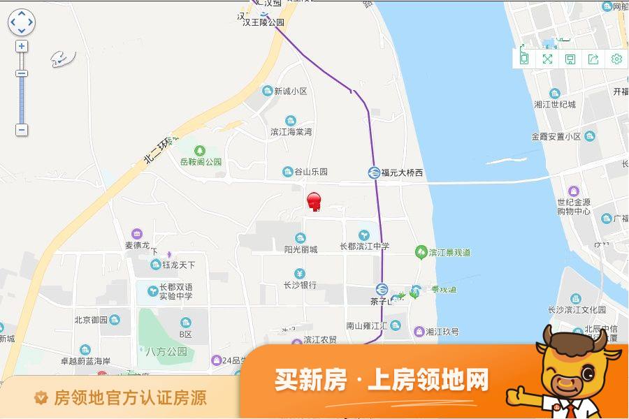 正荣滨江紫阙台位置交通图2