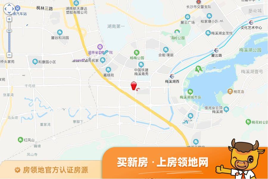 中国铁建湘语梅溪位置交通图53