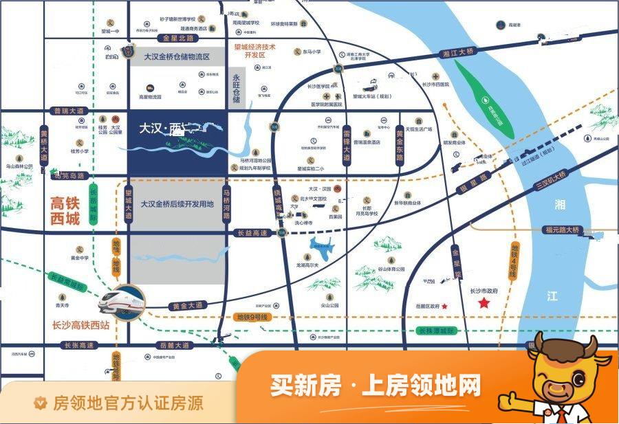 大汉西城壹号位置交通图1