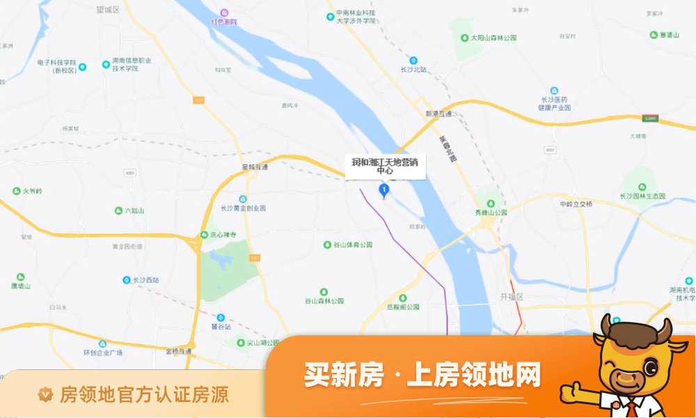 润和湘江天地商铺位置交通图1