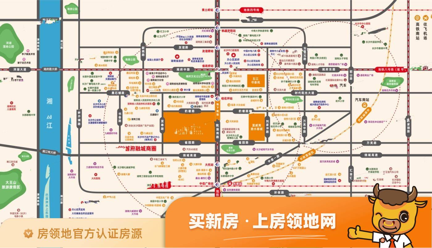 五江广场位置交通图2