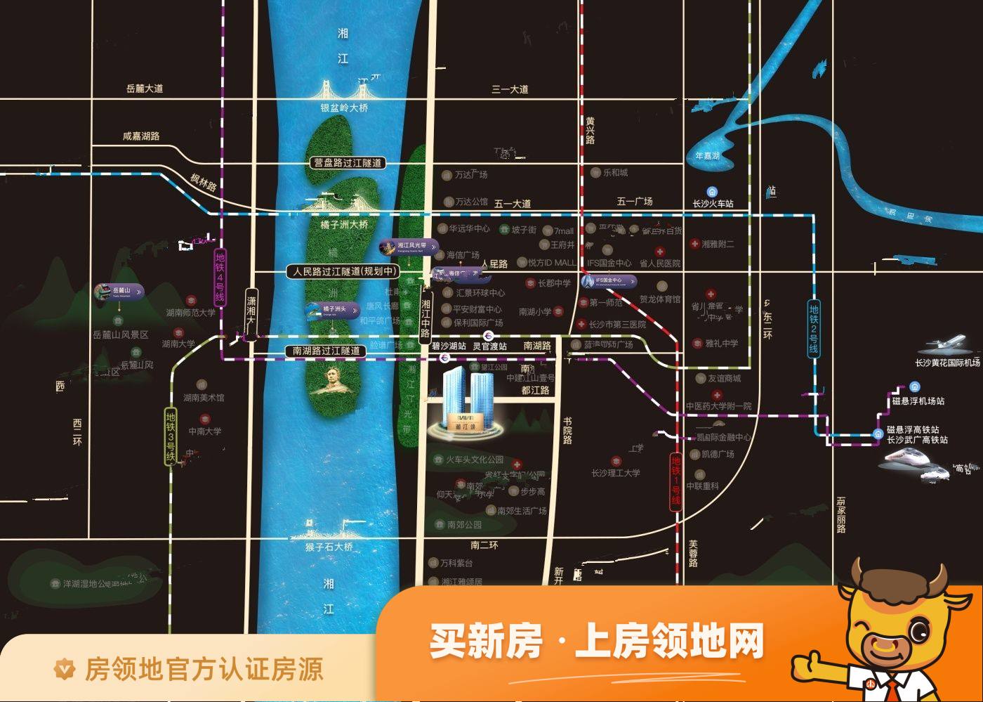 湘江颂位置交通图32