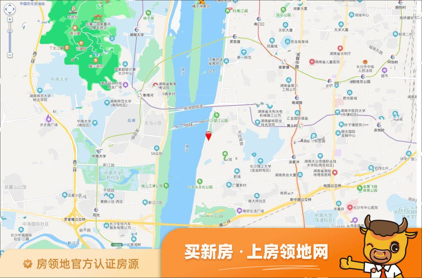 湘江颂位置交通图2