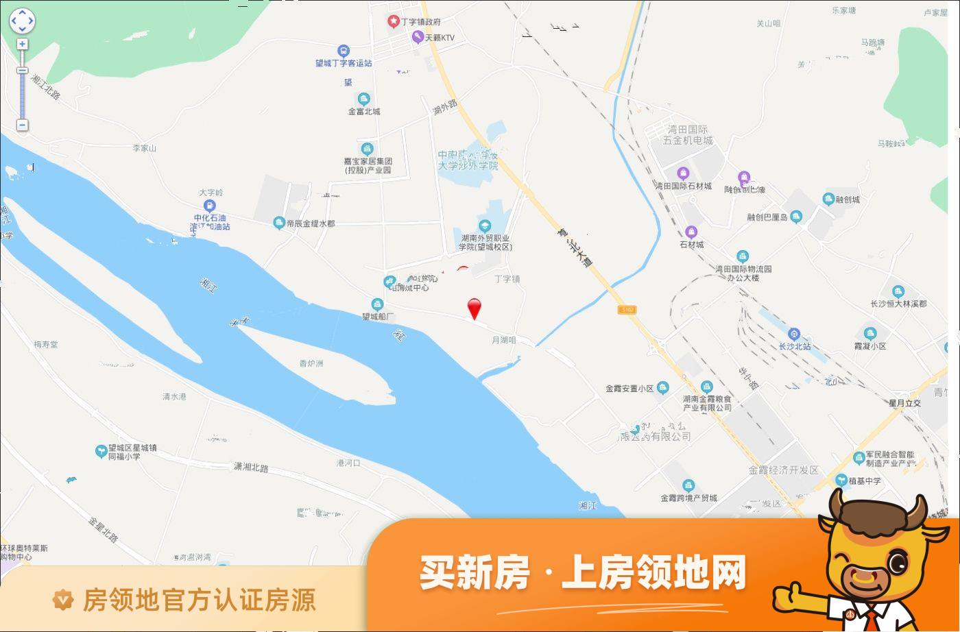 日盛湖湘府位置交通图1