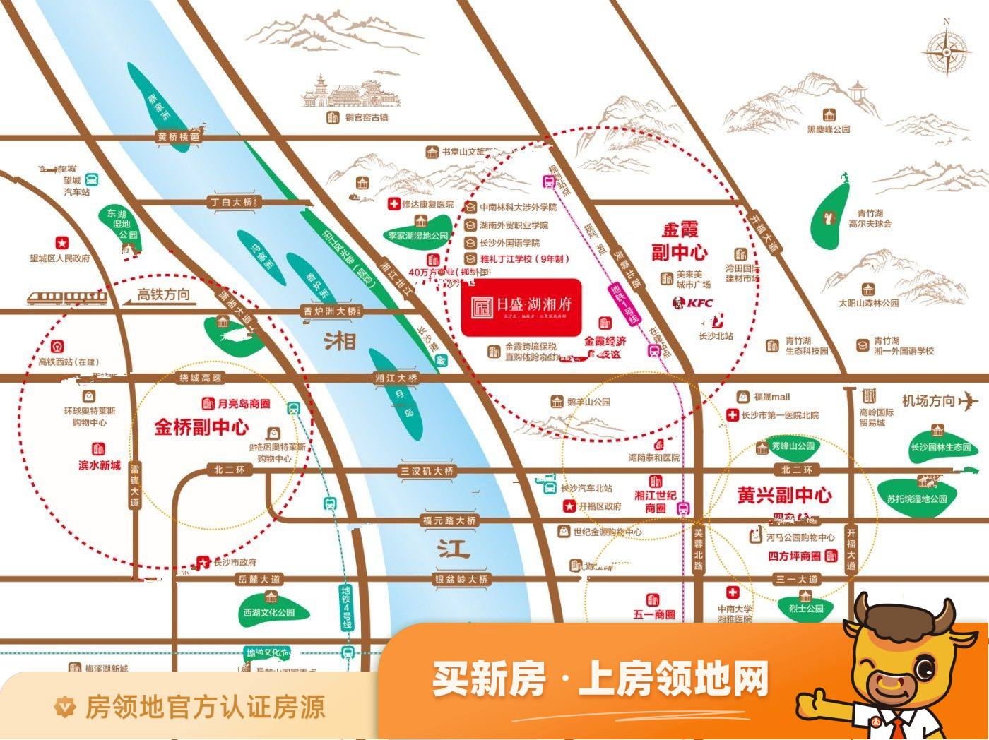 日盛湖湘府位置交通图2