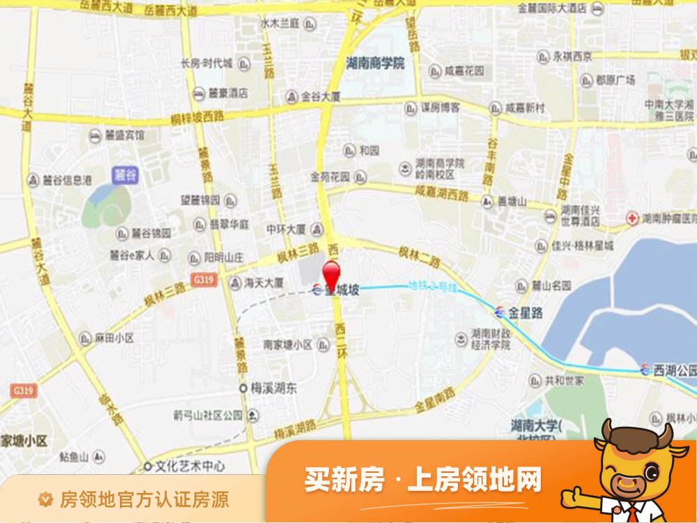 长沙西中心位置交通图7