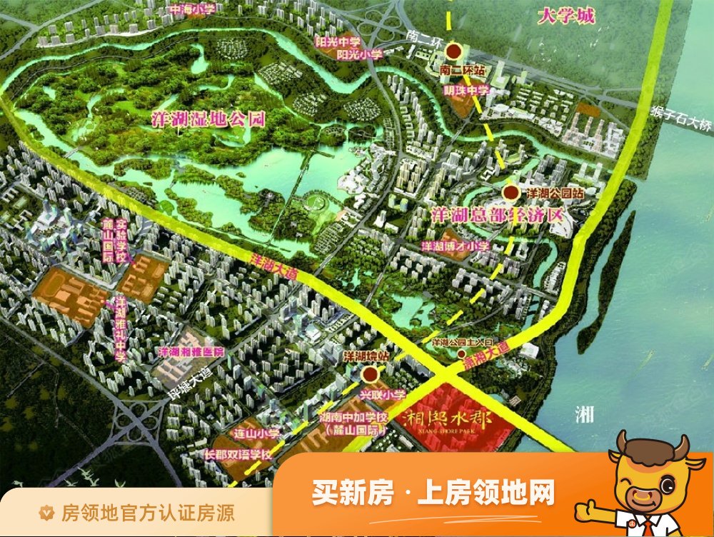 中国电建湘熙水郡位置交通图1