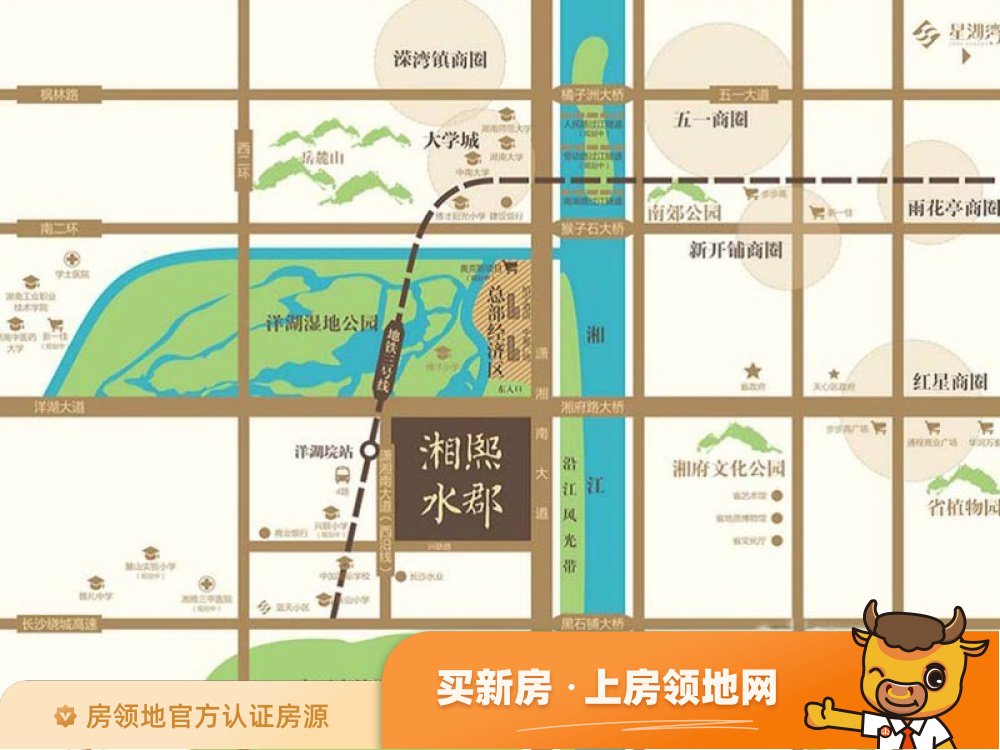 中国电建湘熙水郡位置交通图2