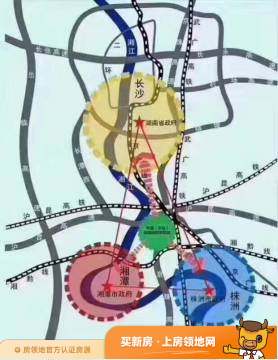 岳塘国际商贸城位置交通图1