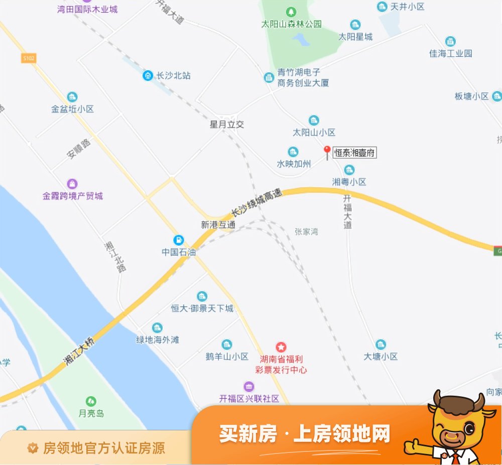 恒泰湘壹府位置交通图44