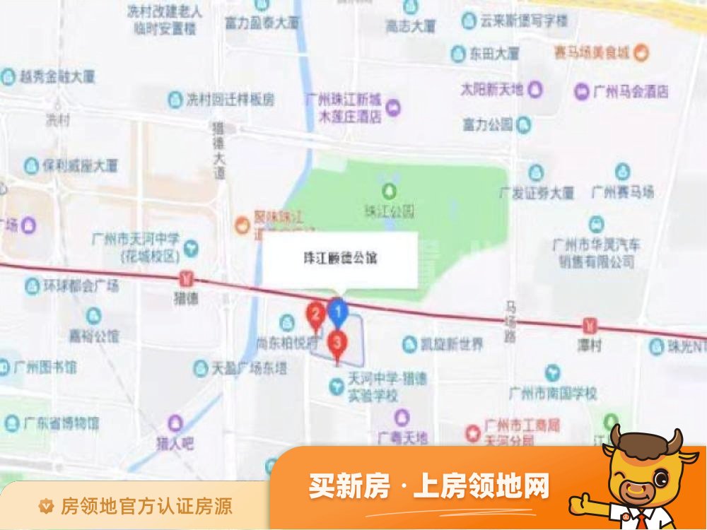 珠江颐德公馆位置交通图3