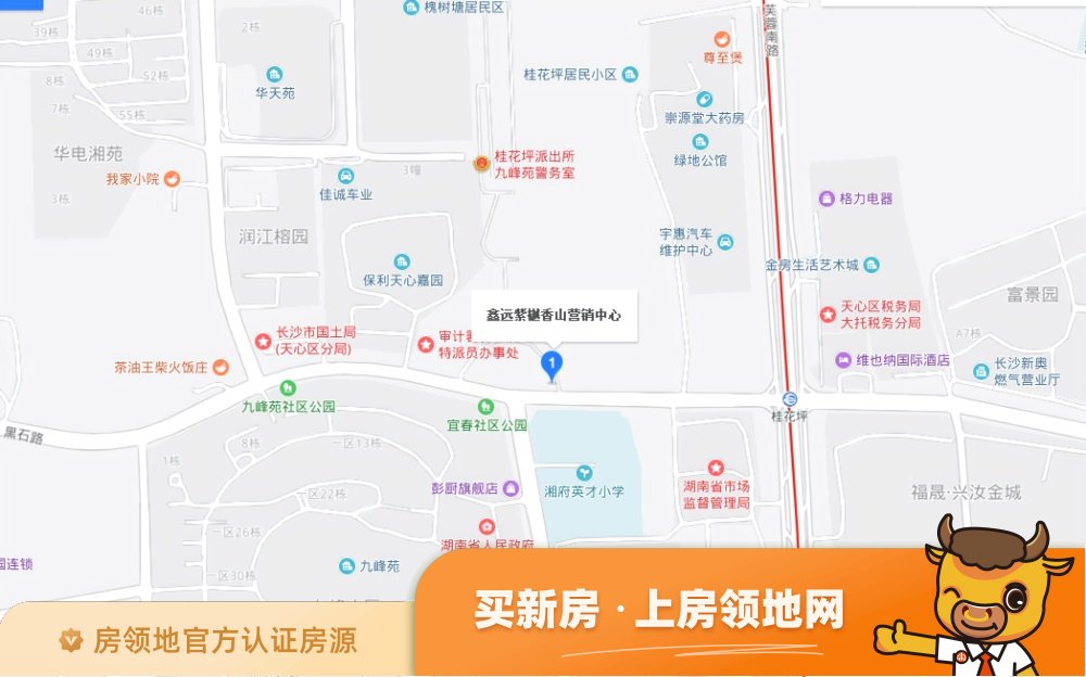 鑫远紫樾香山位置交通图46