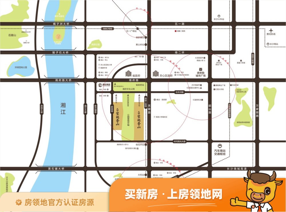鑫远紫樾香山位置交通图2
