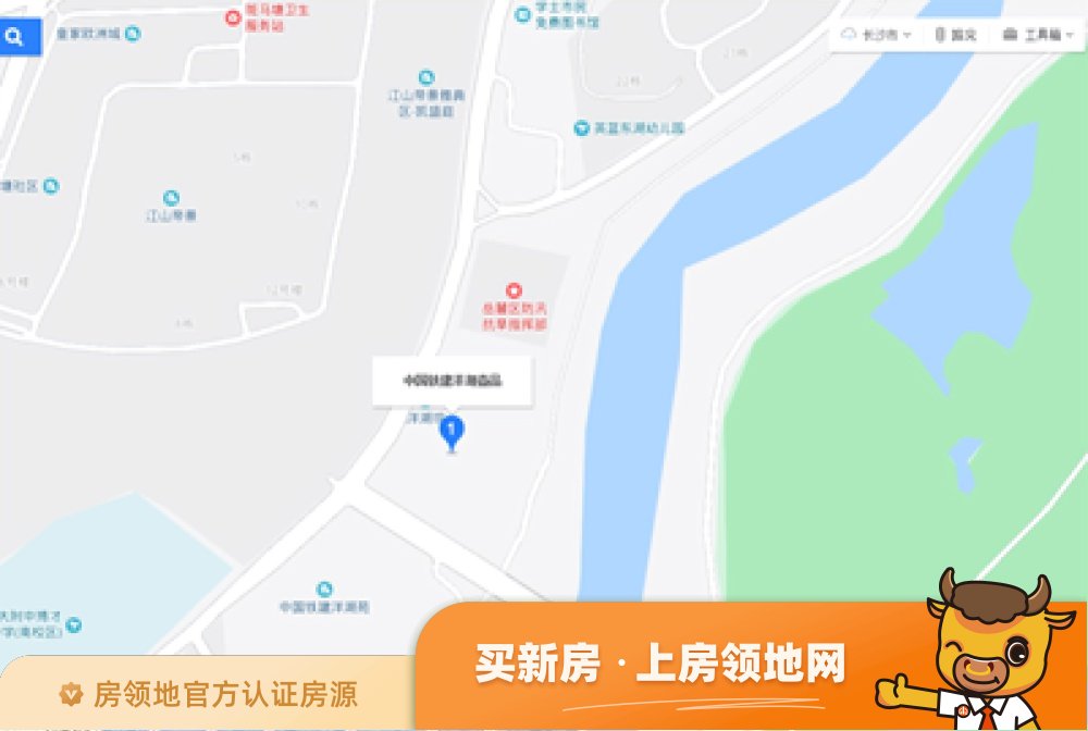 中国铁建洋湖壹品位置交通图6