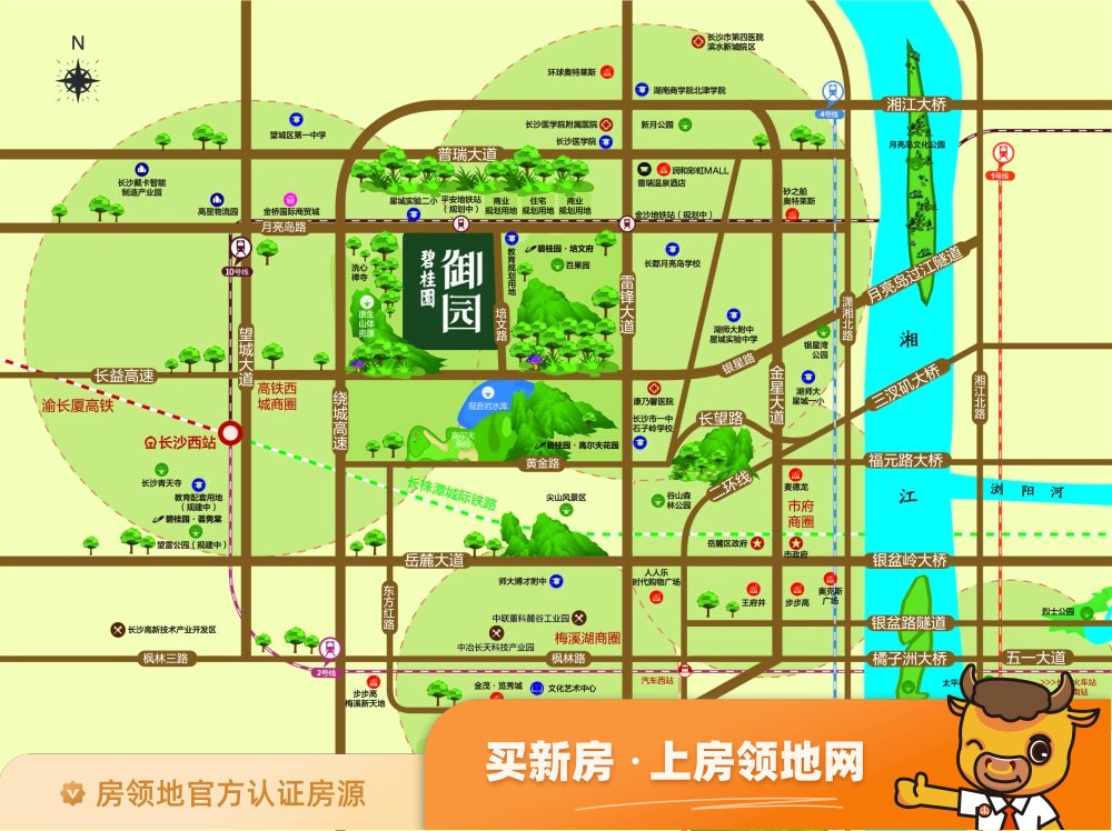 碧桂园御园位置交通图60