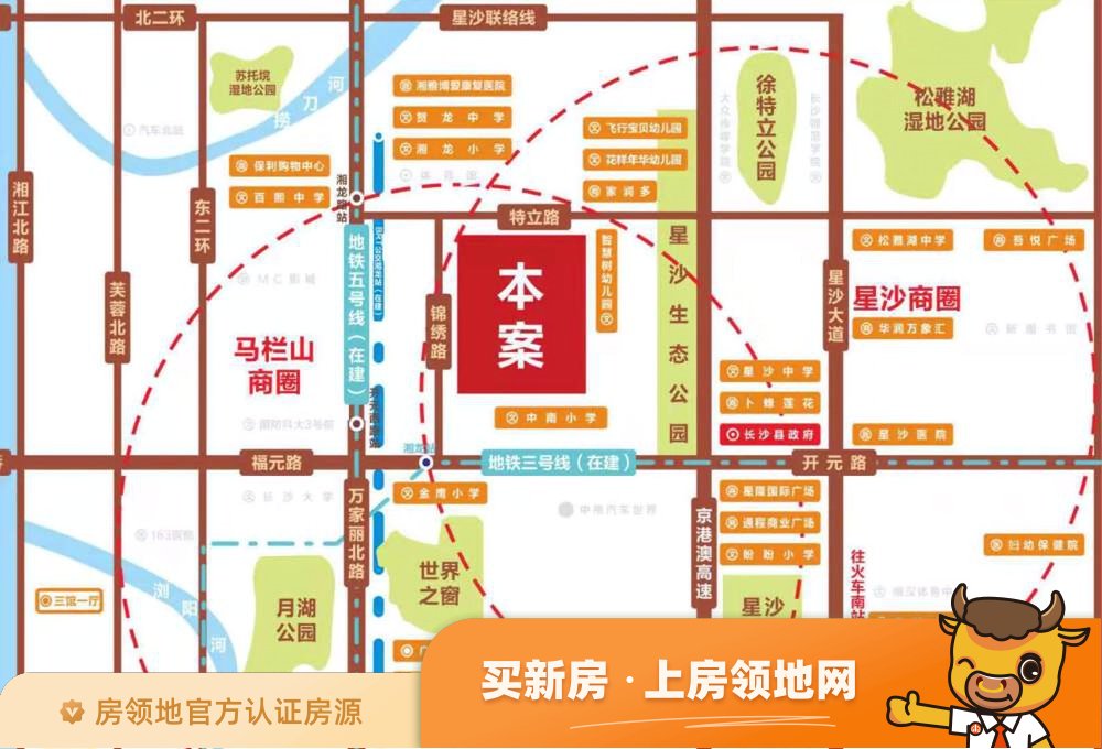 运达锦绣广场位置交通图1
