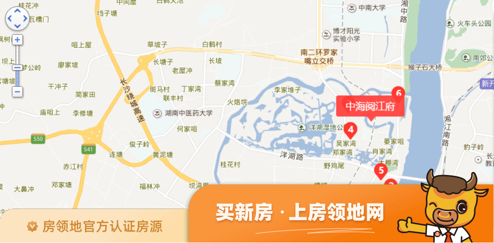 中海阅江府（商铺）位置交通图42