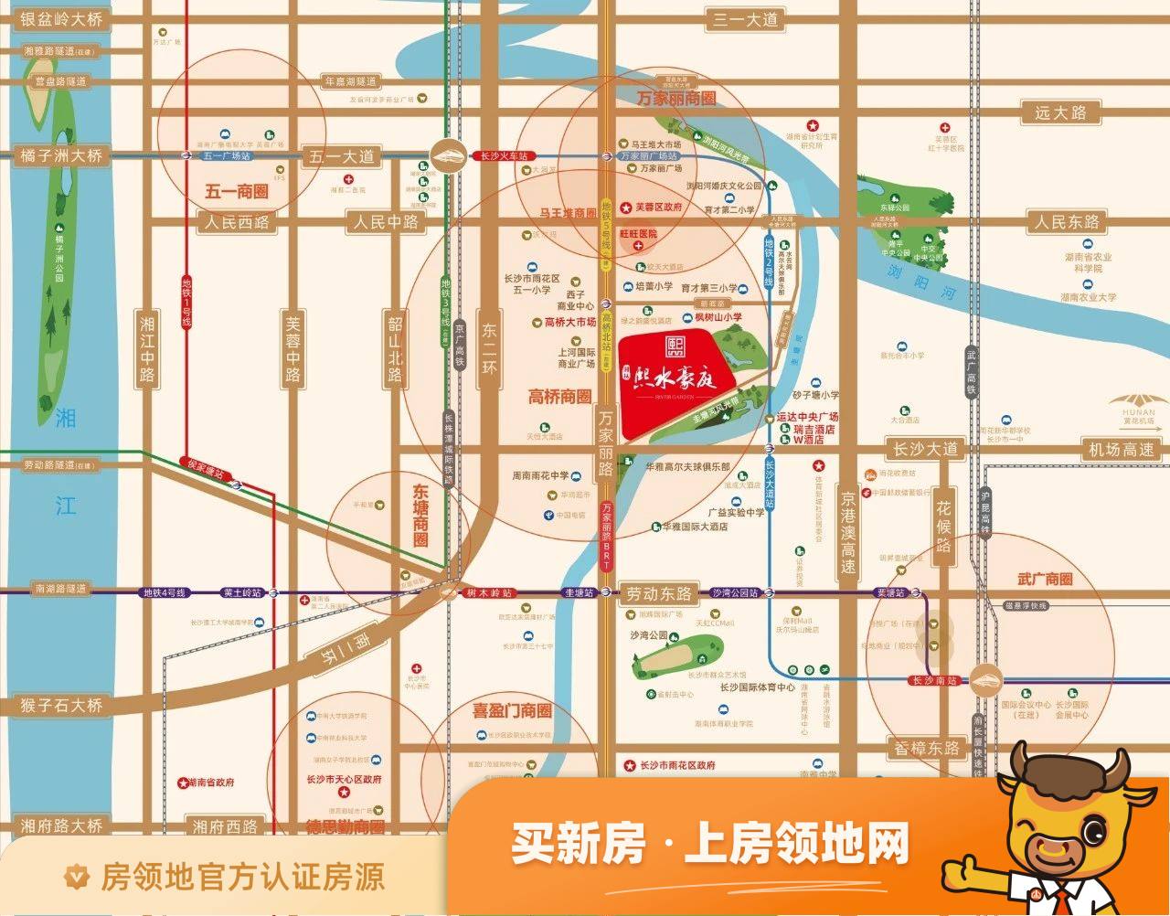湘林熙水豪庭位置交通图2