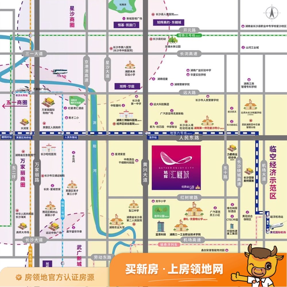 旭辉汇樾城位置交通图39
